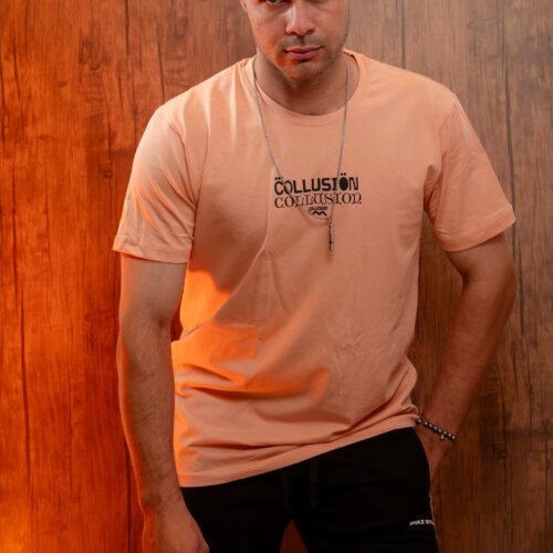 Men Brand Logo Polo Collar T-shirt